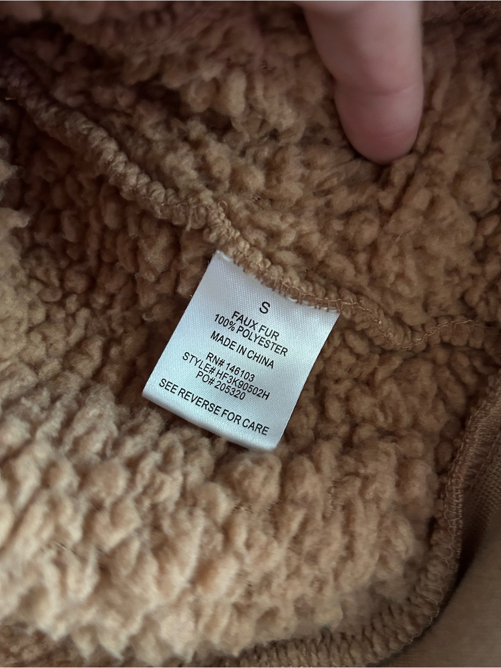 Fuzzy Zip Up Jacket - Picture 3 of 3